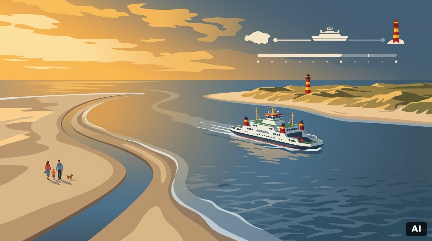 Beitragsbild: Baltrum-Spiekeroog Fähre: Dauer der Überfahrt & Fahrzeit