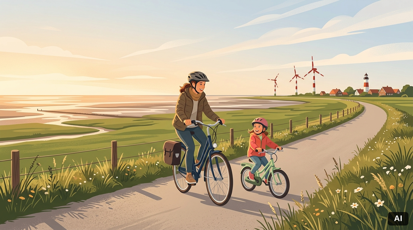 Beitragsbild: Leichte Fahrradtouren in Ostfriesland für Anfänger – Praxis-Guide