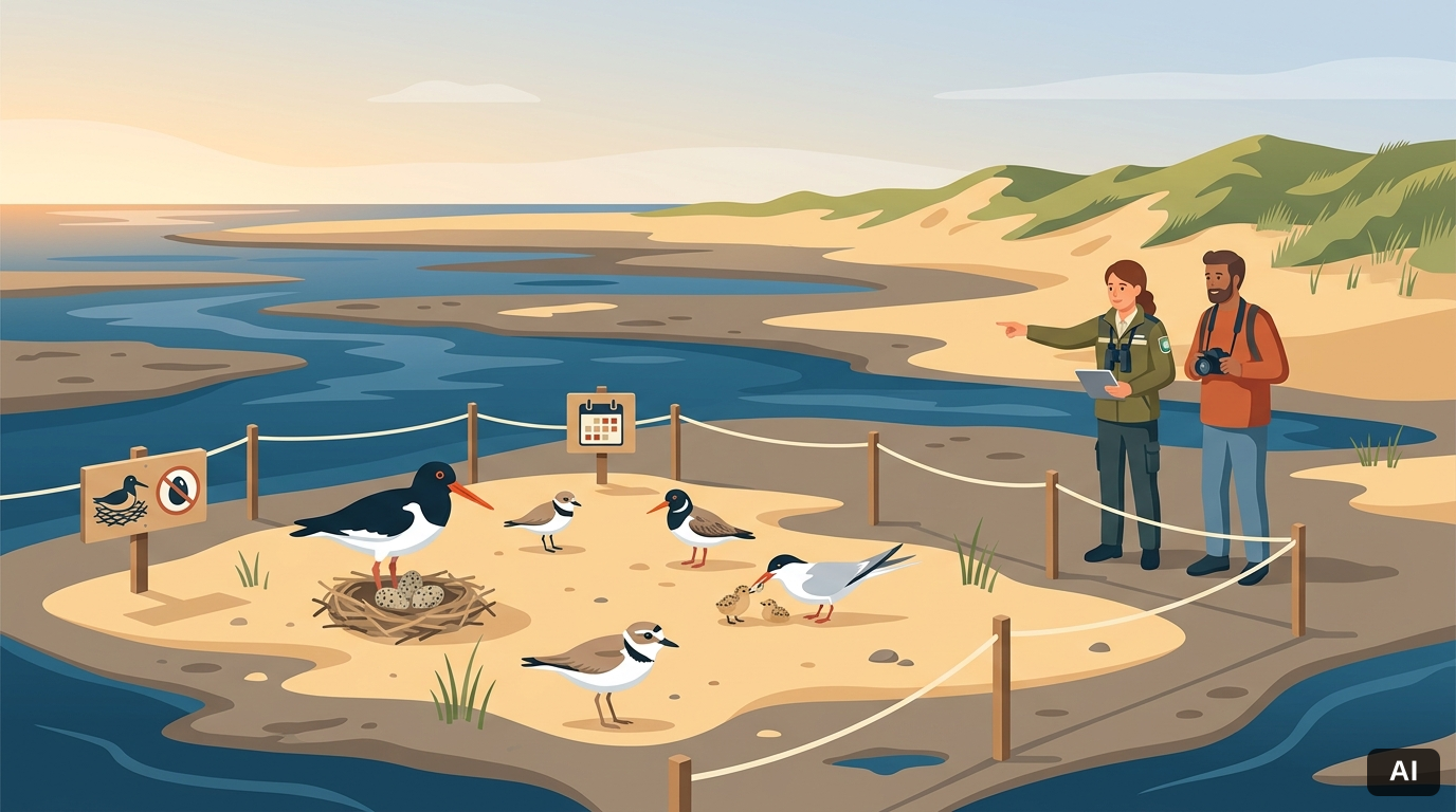 Beitragsbild: Vogelschutz im Wattenmeer: Brutzeiten & Regelwerk – Praxis-Guide