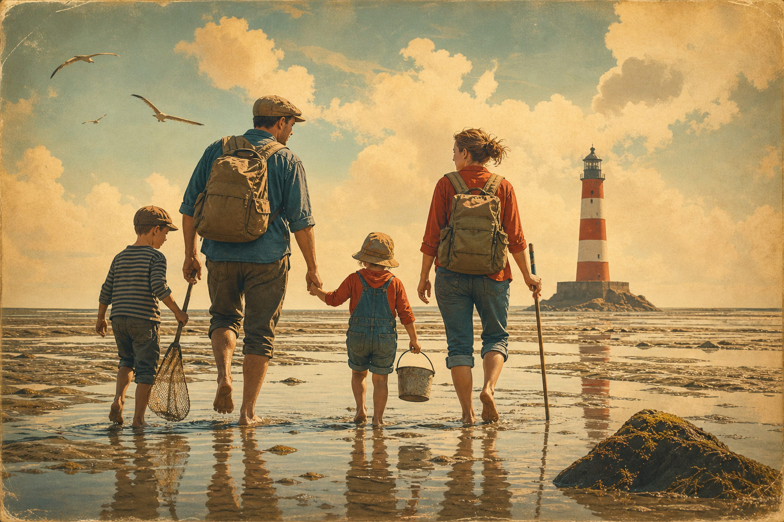 Beitragsbild: Gezeiten App Nordsee 2026: Wattwandern sicher planen & erleben